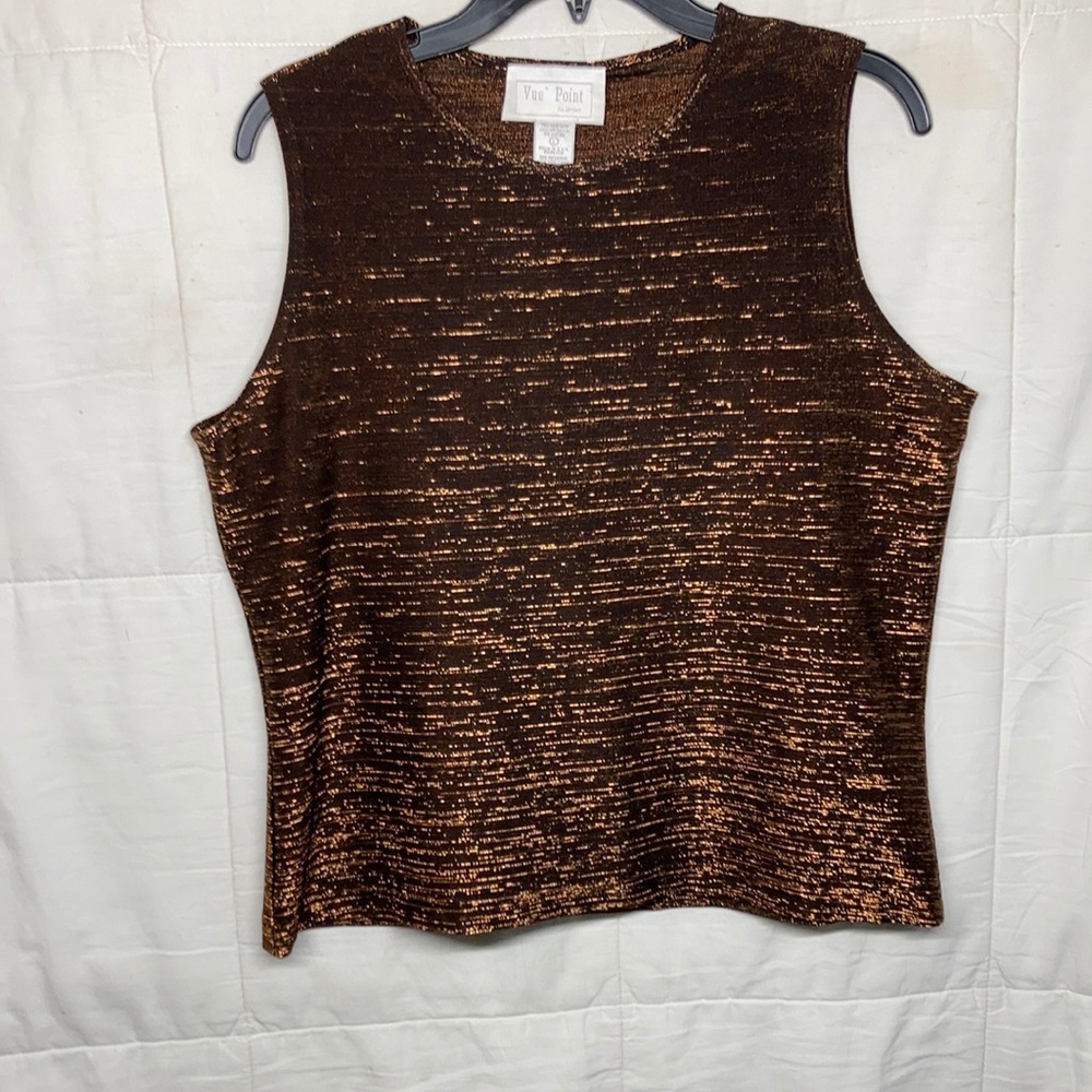 Bronze gold blouse